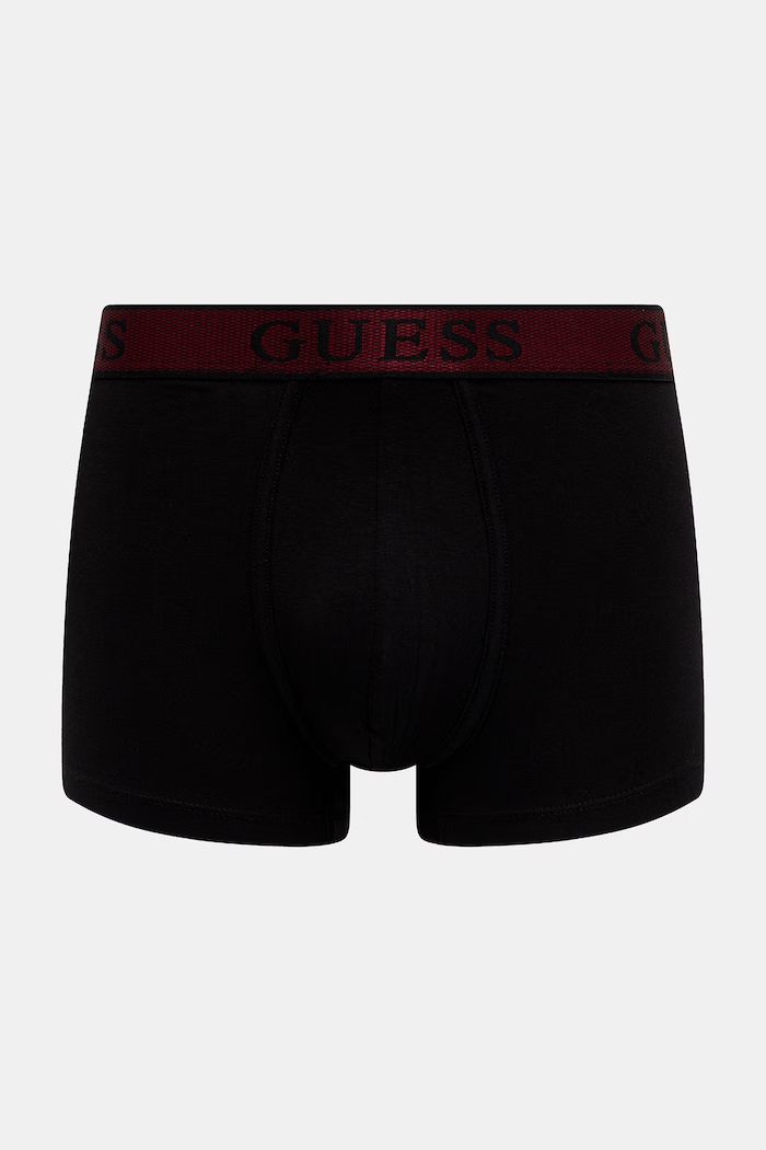 Guess boxerky pánske bavlnené s elastanom JOE 3-pack čierna U5BG13.K6YW1