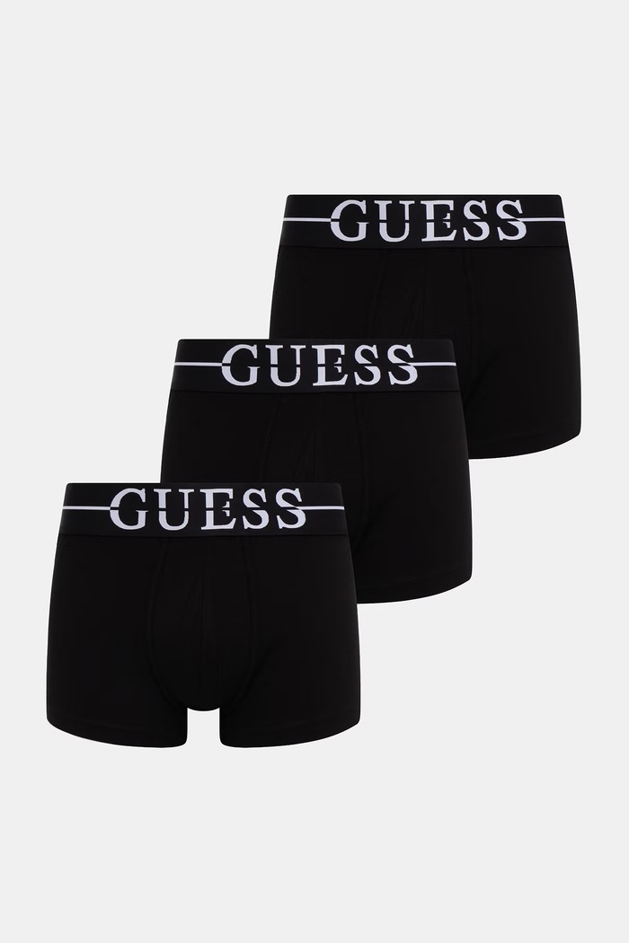 Boxerky Guess JOE 3-pak pletenina čierna U6GG00.K6YW1
