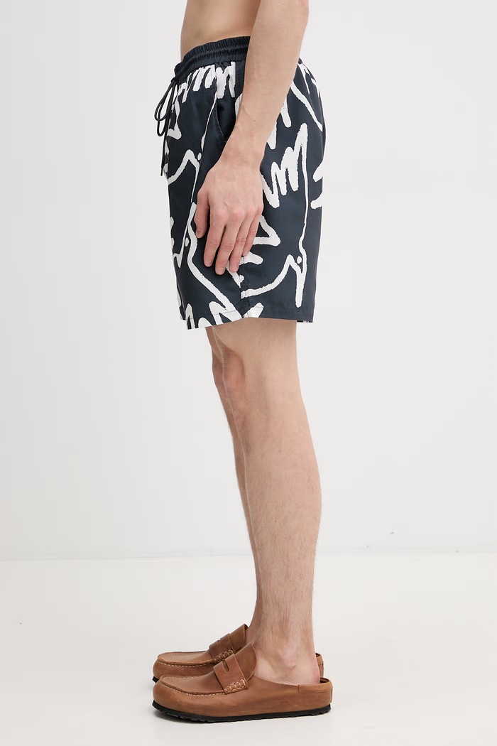 by Parra Birds fly free плувни шорти мъжки 55340 черен SS26