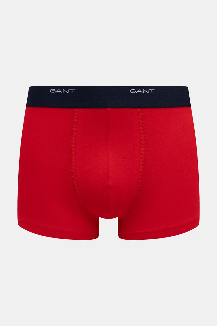 Gant bokserki dopasowane męskie bawełniane z elastanem 3-pack 900003333 czerwony SS26