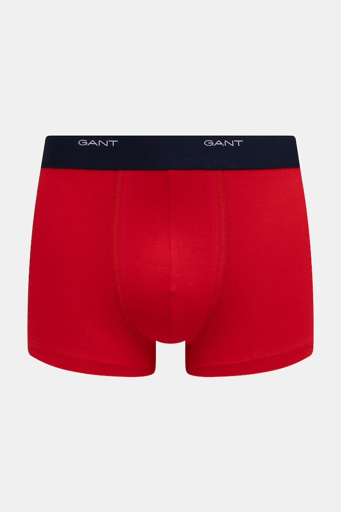 Gant bokserki dopasowane męskie bawełniane z elastanem 3-pack 900003333 czerwony SS26