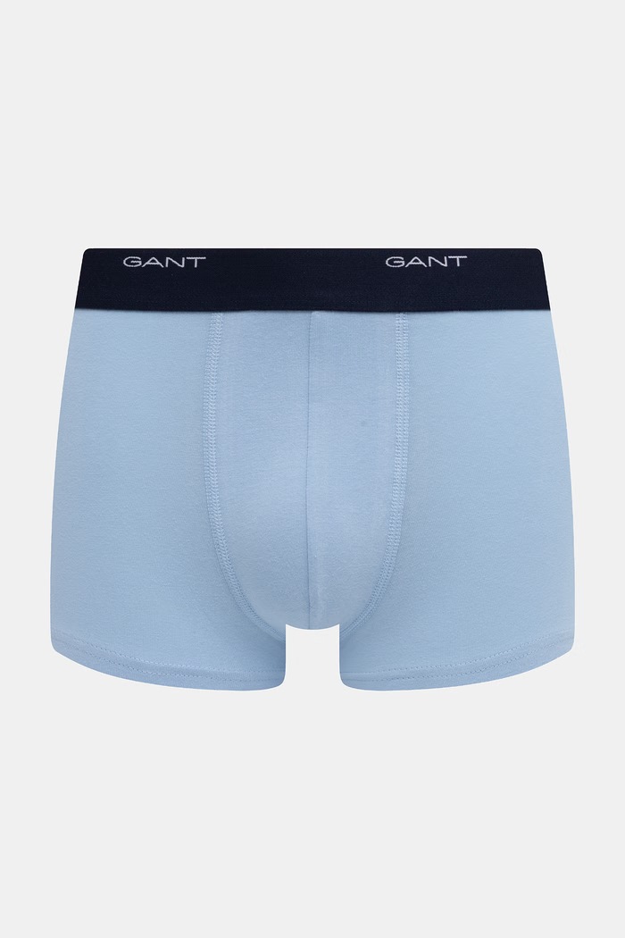 Gant bokserki dopasowane męskie bawełniane z elastanem 3-pack 900003333 niebieski SS26