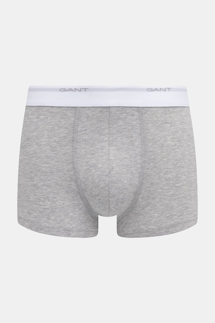 Gant bokserki dopasowane męskie bawełniane z elastanem 3-pack 900003333 szary SS26