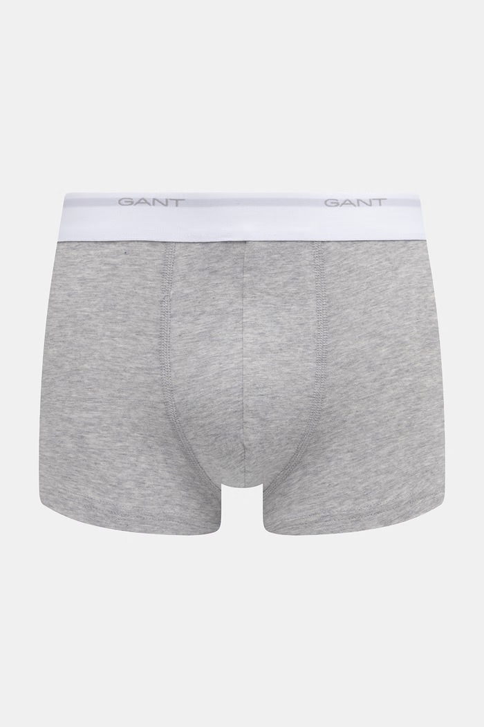 Odzież Gant bokserki dopasowane męskie bawełniane z elastanem 3-pack 900003333 czarny