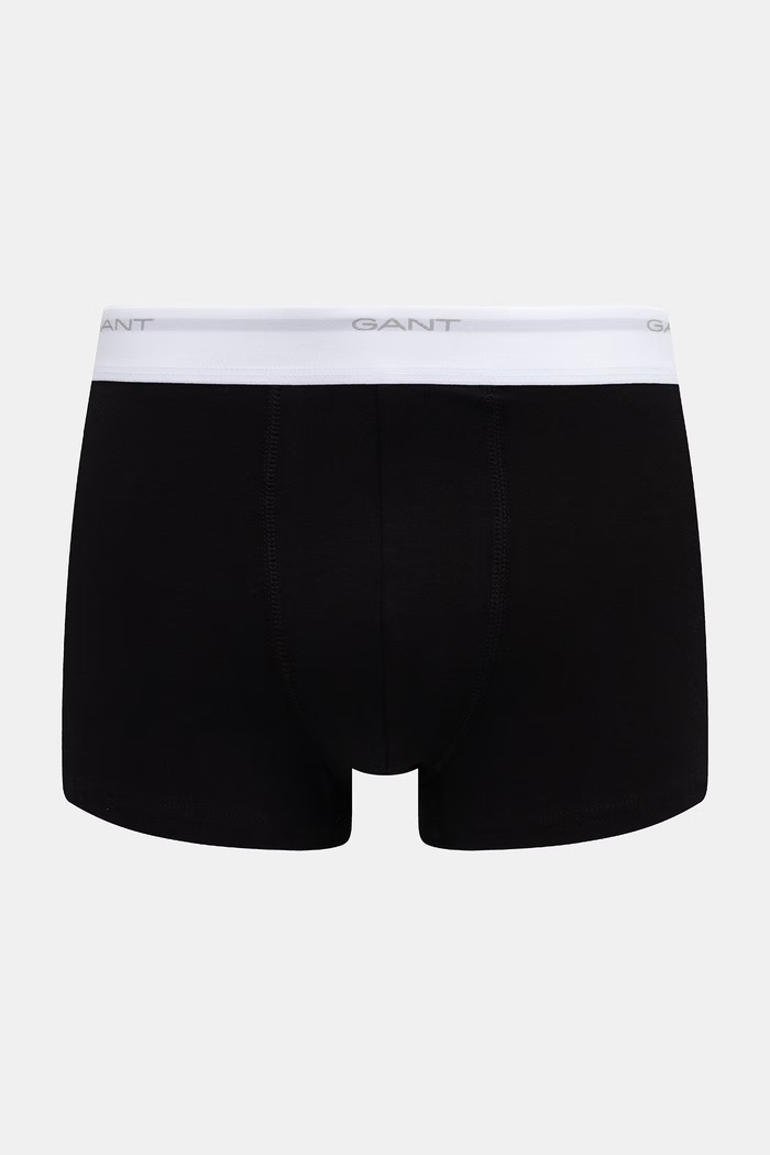 Gant bokserki dopasowane męskie bawełniane z elastanem 3-pack czarny 900003333