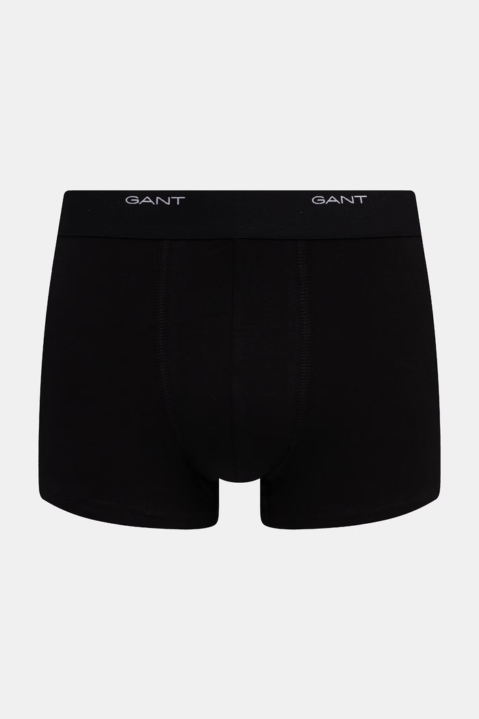 Gant priliehavé boxerky pánske bavlnené s elastanom 3-pak 900003333 čierna SS26