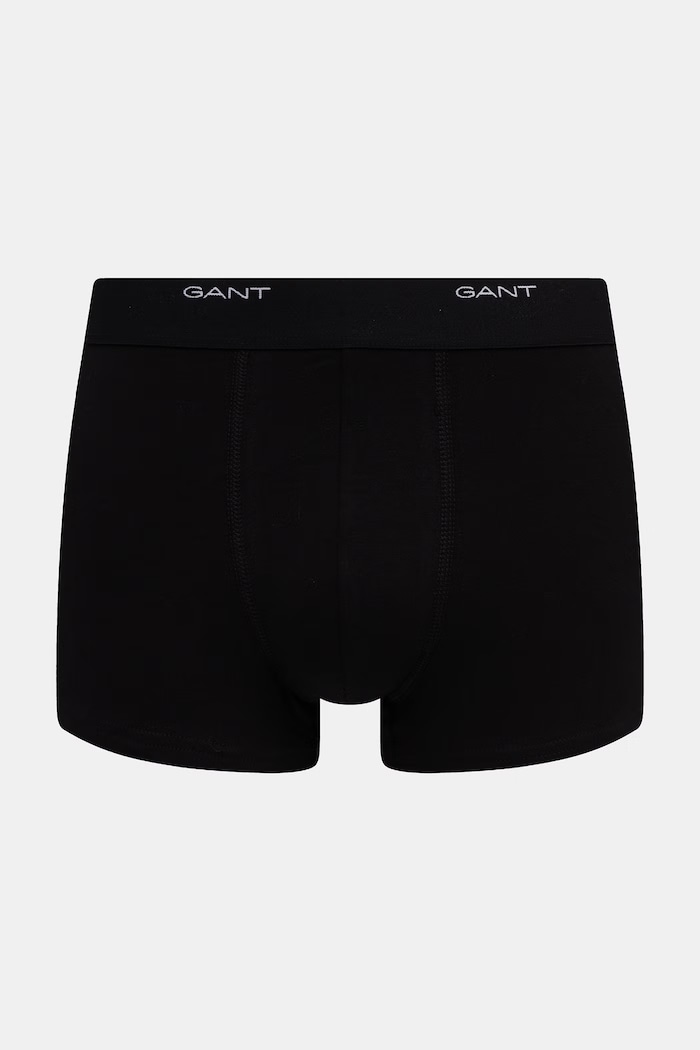 Gant priliehavé boxerky pánske bavlnené s elastanom 3-pak 900003333 čierna SS26