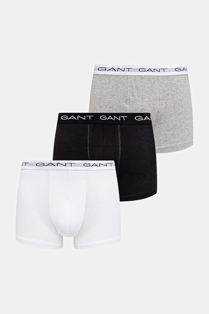 Gant boxeralsó 3 db sima szürke 900023004