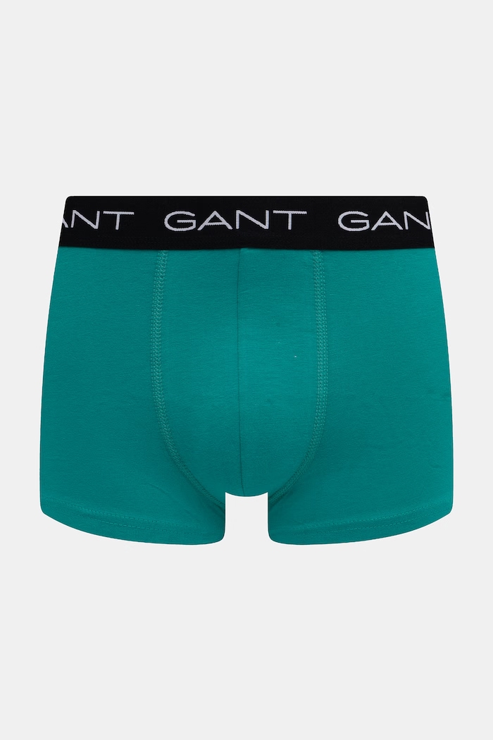 Odzież Gant bokserki dopasowane męskie bawełniane z elastanem 3-pack 902613003 niebieski