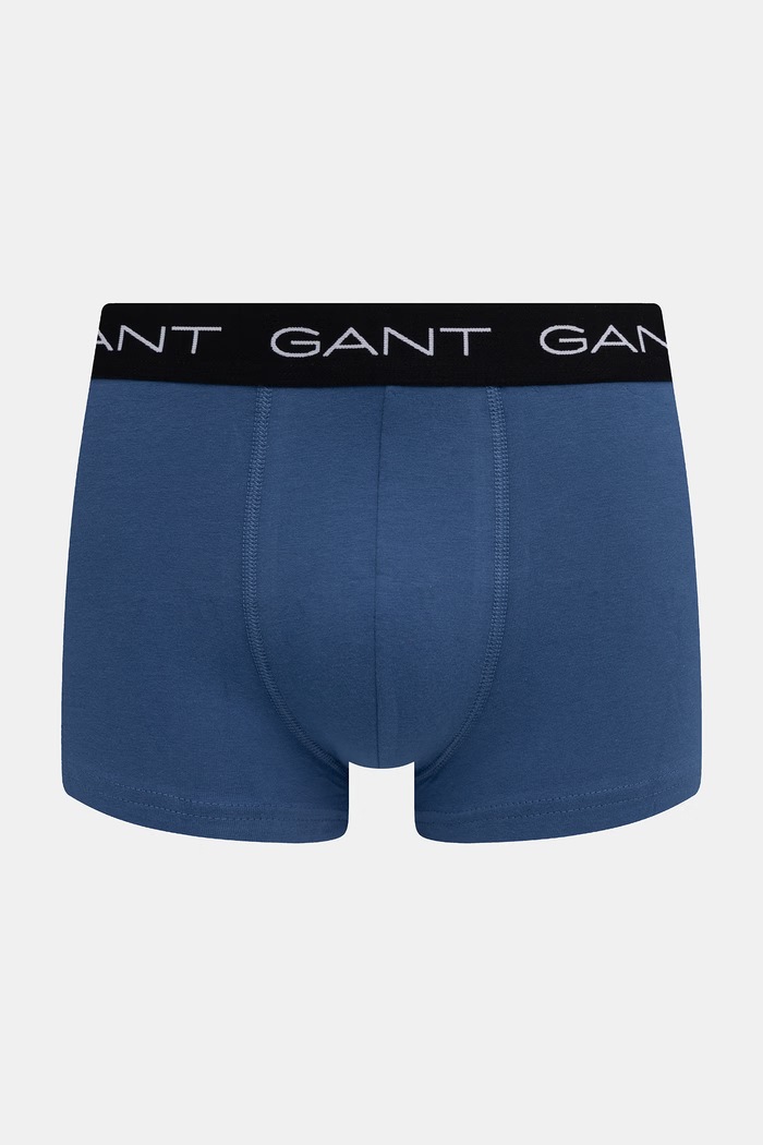 Gant bokserki dopasowane męskie bawełniane z elastanem 3-pack niebieski 902613003