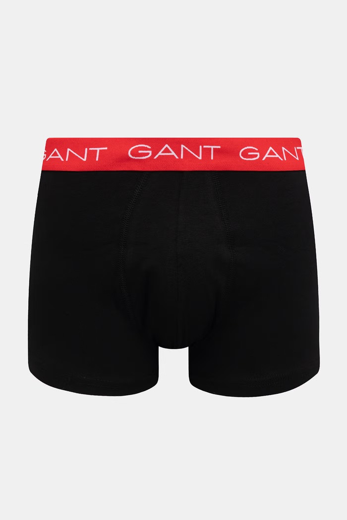 Gant přiléhavé boxerky pánské bavlněné s elastanem 3-pack 902613003 černá SS26