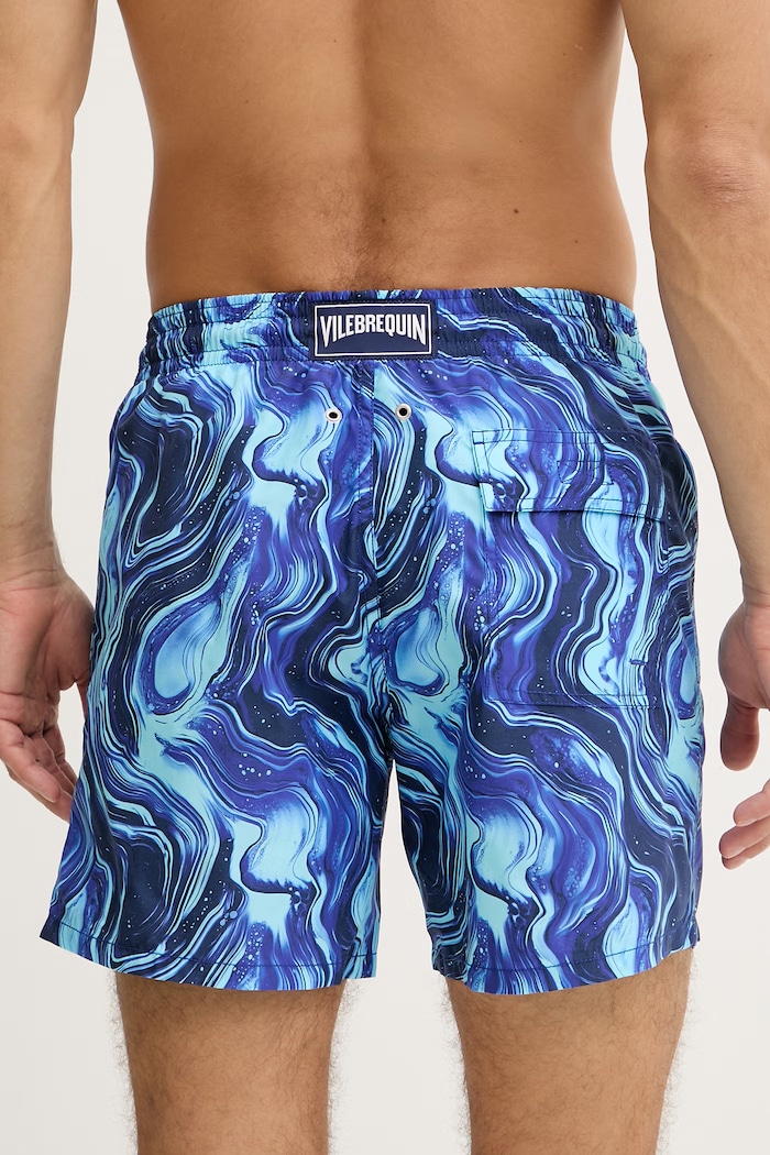 Îmbrăcăminte Vilebrequin pantaloni scurți de baie bărbați MOOREA MOOEB126 bleumarin