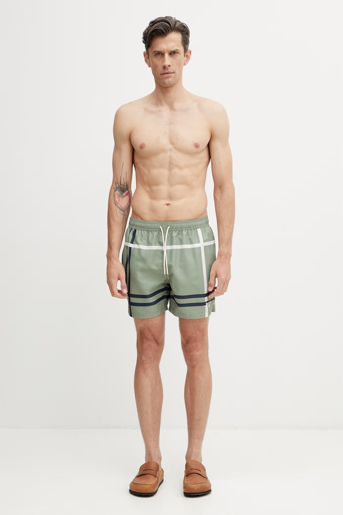 Barbour MSW0067GN34 pantaloncini da bagno da uomo MSW0067GN34 verde