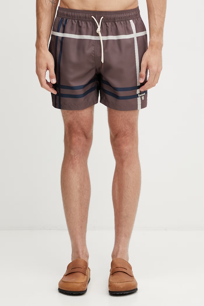 Barbour MSW0067PU57 pantaloncini da bagno da uomo marrone MSW0067PU57