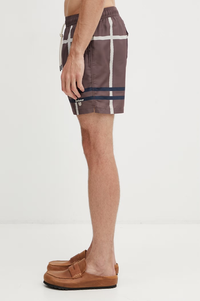 Barbour MSW0067PU57 pantaloncini da bagno da uomo MSW0067PU57 marrone SS26