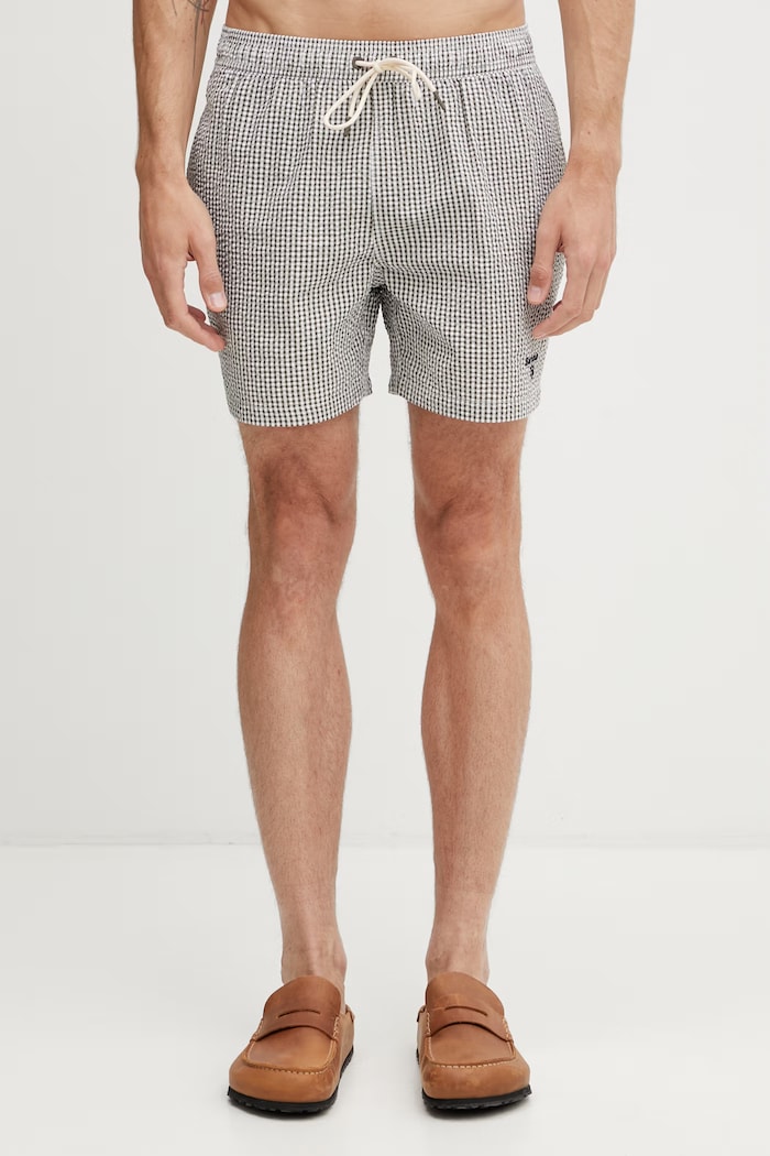 Barbour MSW0101OL51 pantaloncini da bagno da uomo verde MSW0101OL51