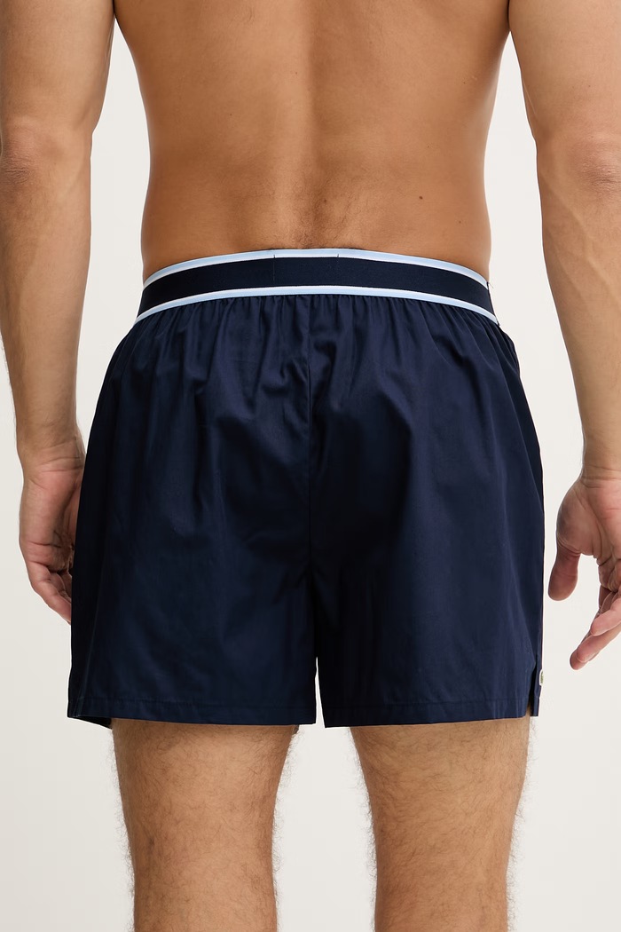 Lacoste pánske bavlnené boxerky 3-pak 7H4972 modrá