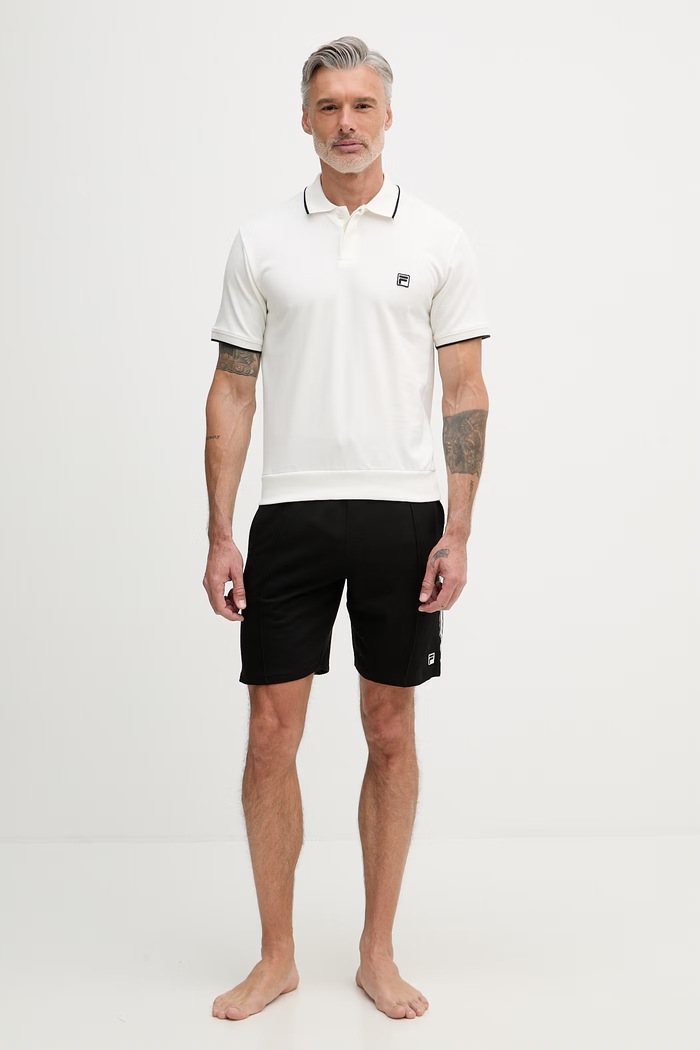 Fila komplet męski bawełniany FPS1239 beżowy SS26