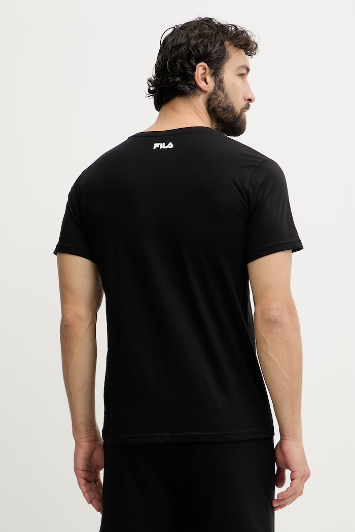 Fila dvojdielne pyžamo pánske bavlnené čierna FPS1242