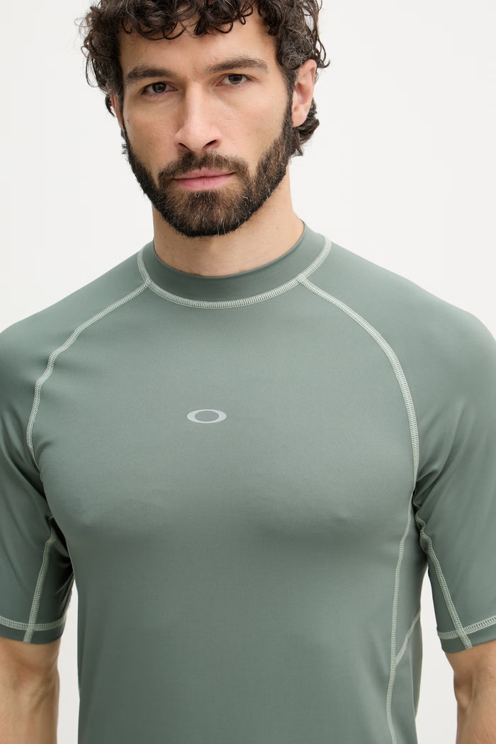 Ρούχα Oakley t-shirt κολύμβησης ανδρικό FOA407891 πράσινο