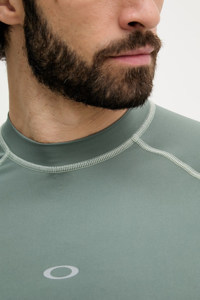 Oakley t-shirt κολύμβησης ανδρικό πράσινο FOA407891