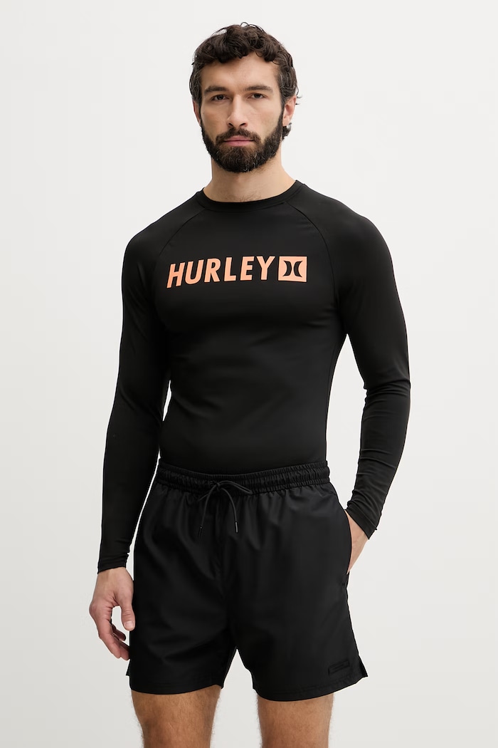 Hurley longsleeve kąpielowy męski czarny MLEU00002