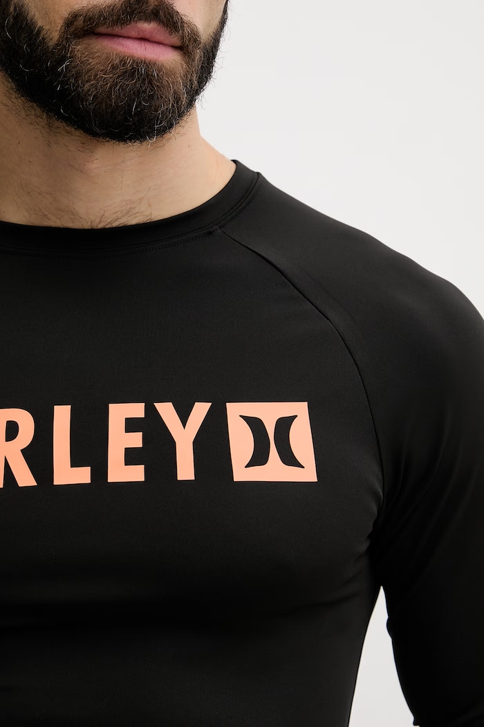 Hurley longsleeve kąpielowy męski MLEU00002 czarny