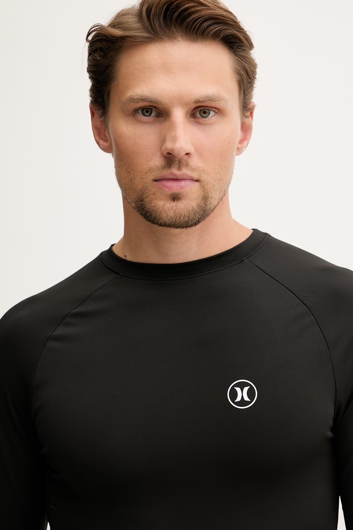 Hurley longsleeve kąpielowy męski czarny MLEU00008
