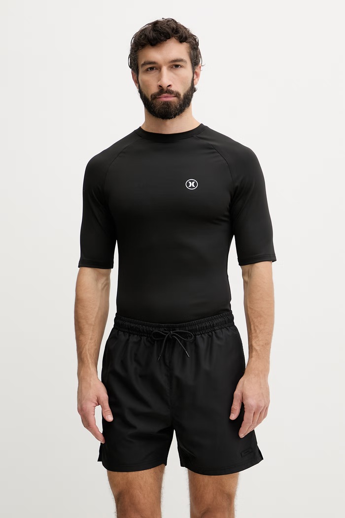 Hurley t-shirt kąpielowy męski czarny MLEU00003