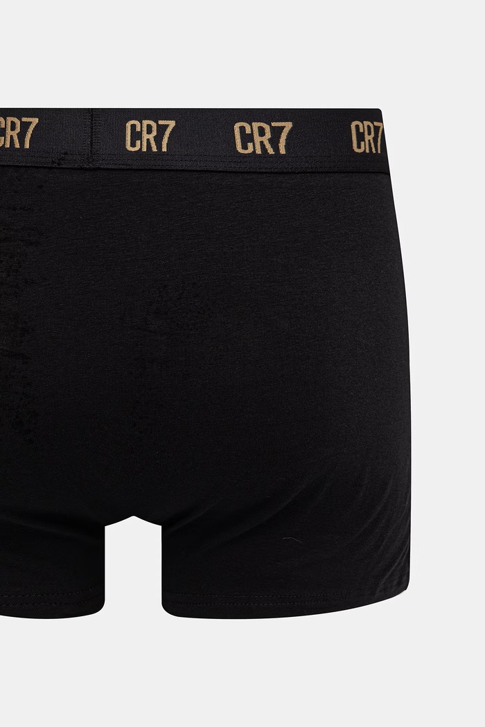 Oblečenie CR7 Cristiano Ronaldo boxerky pánske bavlnené s elastanom 5-pak 8123.49.2352 čierna