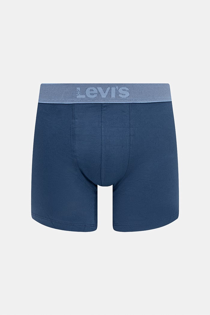 Oblečení Levi's boxerky pánské bavlněné s elastanem 2-pack 37149.1261 modrá