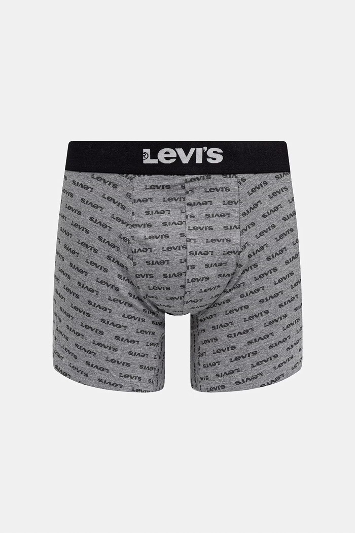 Levi's bokserki męskie bawełniane z elastanem 2-pack 37149.1264 szary AA00