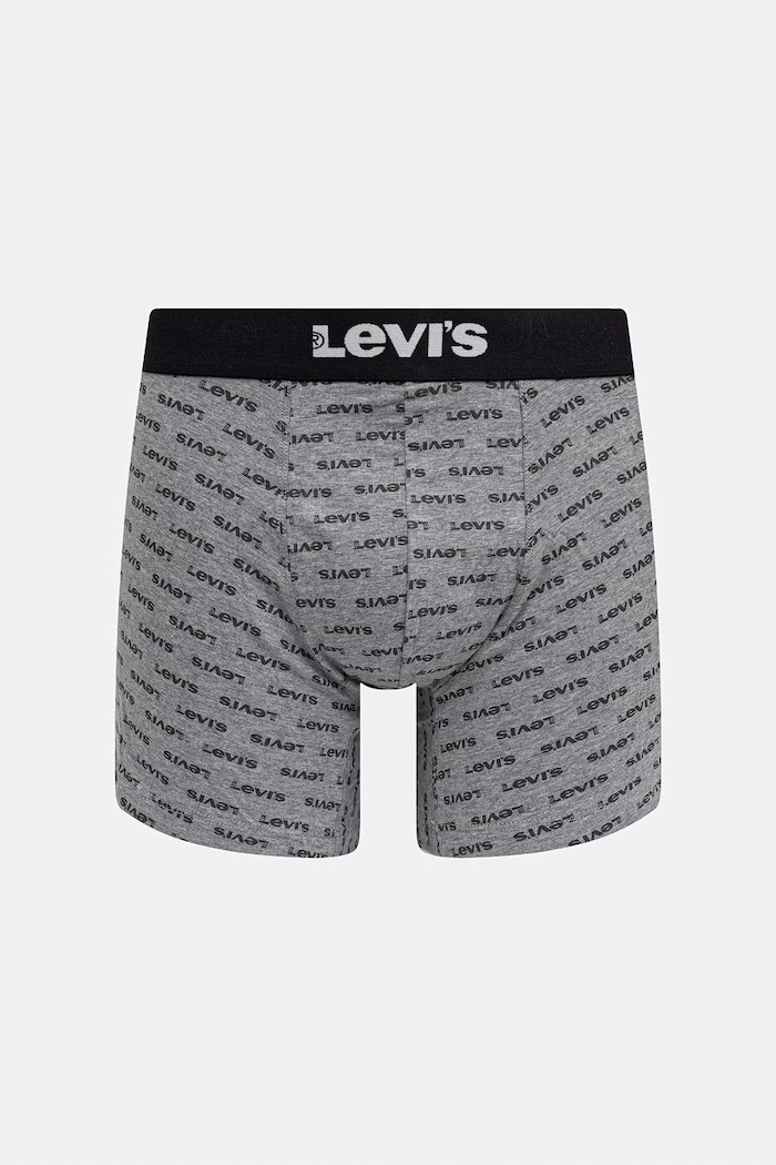 Levi's bokserki męskie bawełniane z elastanem 2-pack 37149.1264 szary AA00
