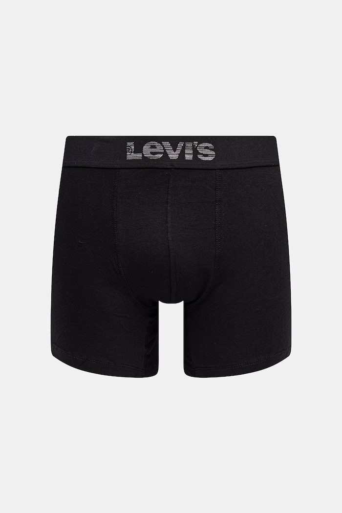Oblečenie Levi's Boxerky pánske bavlnené s elastanom 2-pak 37149.1267 čierna