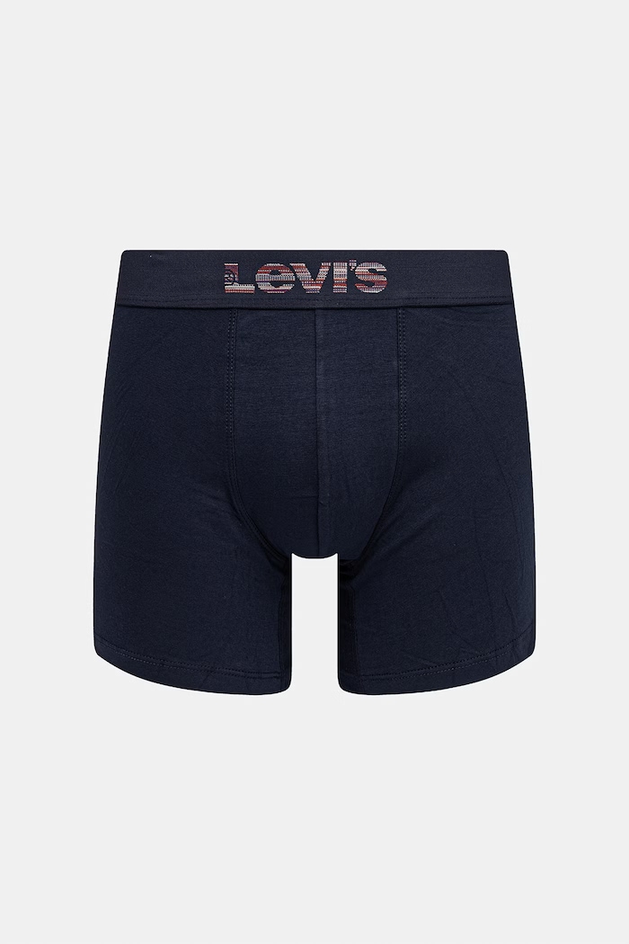 Odzież Levi's bokserki męskie bawełniane z elastanem 2-pack 37149.1271 granatowy
