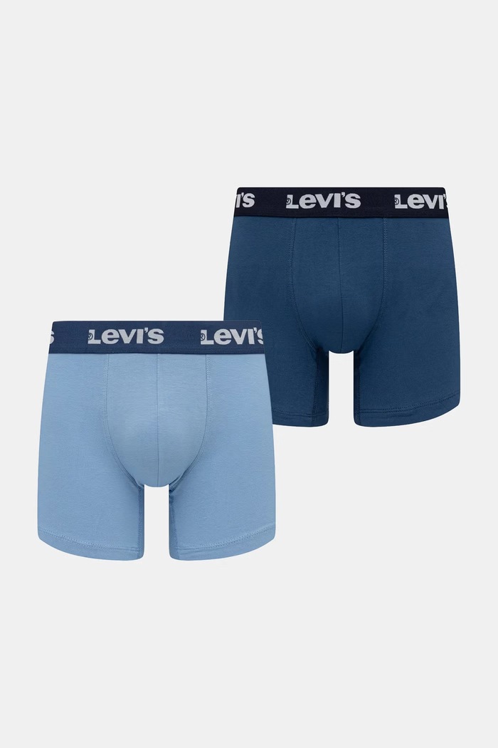 Levi's ανδρικό μποξεράκι με βαμβάκι 2-pack μπλε 37149.1226