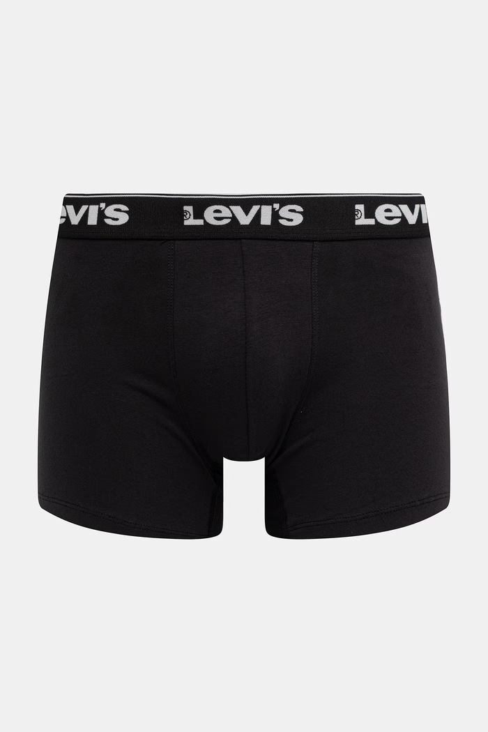 Îmbrăcăminte Levi's boxeri pentru bărbați, din bumbac cu elastan, pachet de 3 37149.1232 negru
