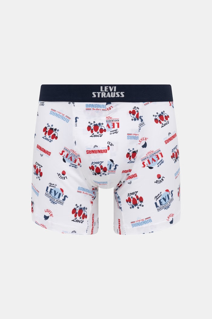 Oblačila Levi's boksarice moške bombažne z elastanom paket 2 kosov 37149.1283 mornarsko modra