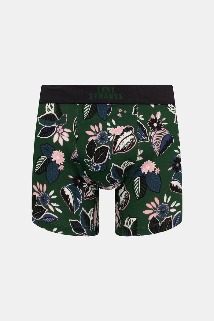 Odzież Levi's bokserki męskie bawełniane z elastanem 2-pack 37149.1292 zielony