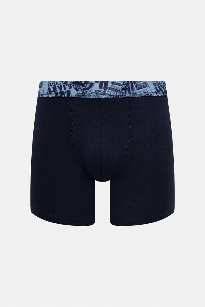 Ruházat Levi's boxeralsó férfi pamut elasztánnal 2-es csomag 37149.1293 kék