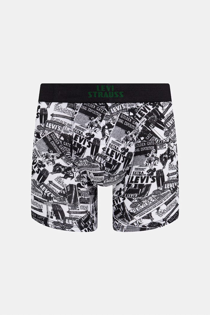 Levi's Μποξεράκι ανδρικό βαμβάκι με ελαστάν 2-pack 37149.1300 μαύρο SS26