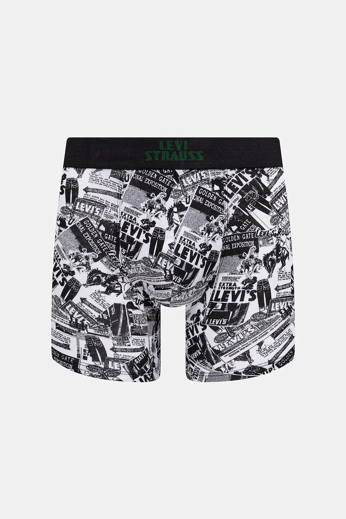 Levi's Μποξεράκι ανδρικό βαμβάκι με ελαστάν 2-pack 37149.1300 μαύρο SS26