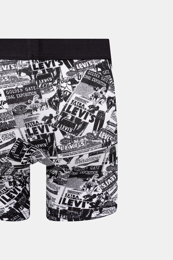 Levi's Μποξεράκι ανδρικό βαμβάκι με ελαστάν 2-pack μαύρο 37149.1300