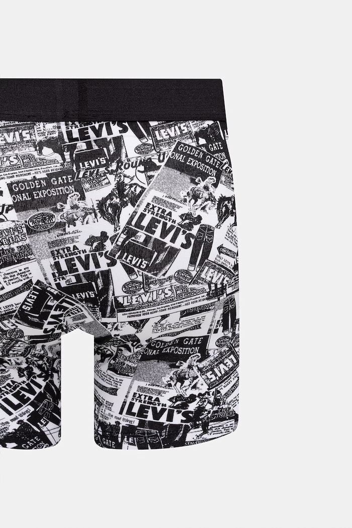 Levi's Μποξεράκι ανδρικό βαμβάκι με ελαστάν 2-pack μαύρο 37149.1300