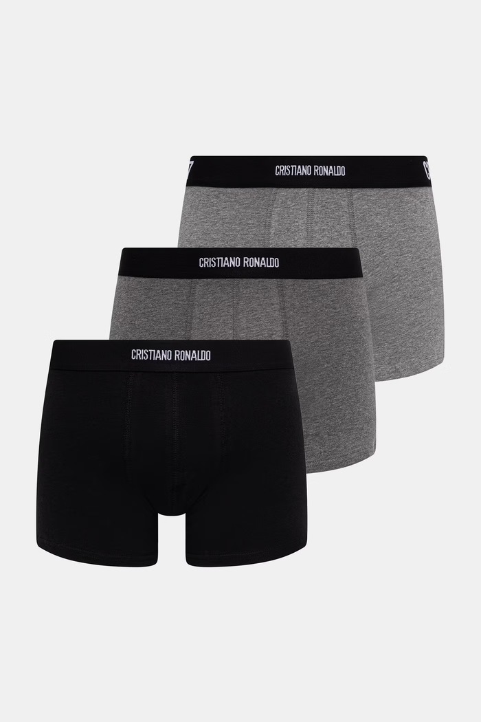 CR7 Cristiano Ronaldo bokserki męskie z bawełną 4-pack czarny 8104.49.2506