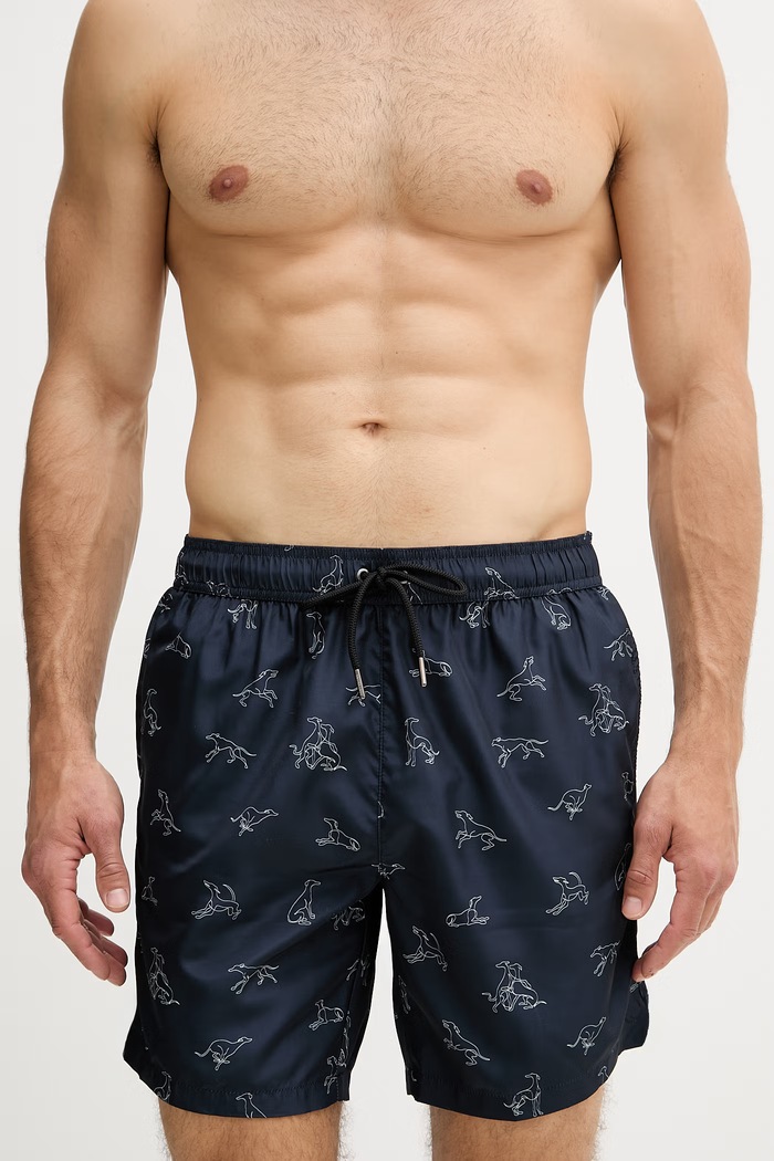 Trussardi kopalne kratke hlače moške TRU26MBM06 mornarsko modra SS26