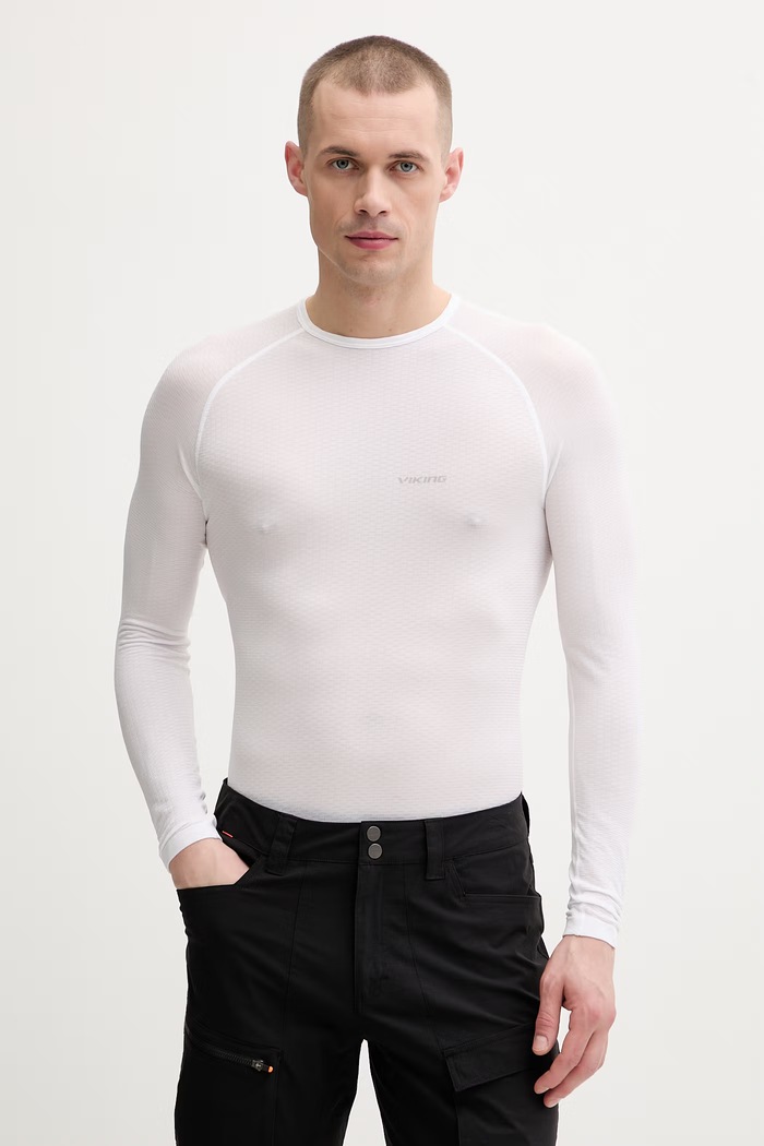 Viking longsleeve tehnic Easy Dry alb 500/25/3457