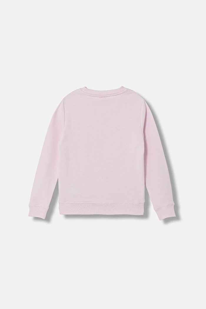 Dětská bavlněná mikina Calvin Klein Jeans IU0IU00714.128.176.PPY2 růžová SS26