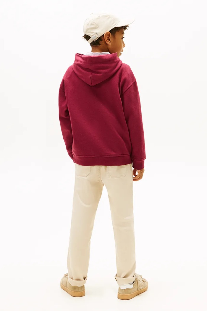 Παιδική μπλούζα Tommy Hilfiger KB0KB10028.104.122.PPY2 μπορντό
