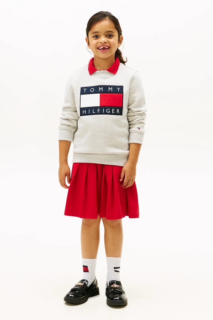 Detská mikina Tommy Hilfiger KS0KS00709.98.122.PPY2 sivá